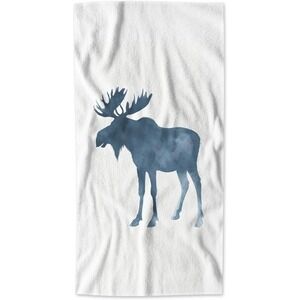 AOYEGO Moose Kitchen  Hand Towel with Big Horns 15x30 Inch